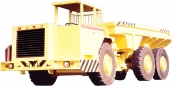 Underground dump truck MoAZ-7508 with payload capacity of 35 tonnes