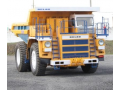 The first model of the mining dump truck BELAZ-75581 with payload capacity 90T with AC electromechanical transmission was assembled